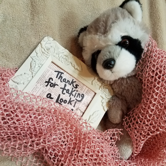 Pretty blush Pink mesh scarf long - Picture 6 of 6